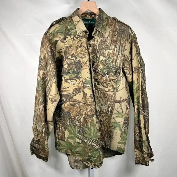 Gander Mountain RealTree Camouflage Size Medium Men Shirt Outdoors Hunting - Picture 1 of 6